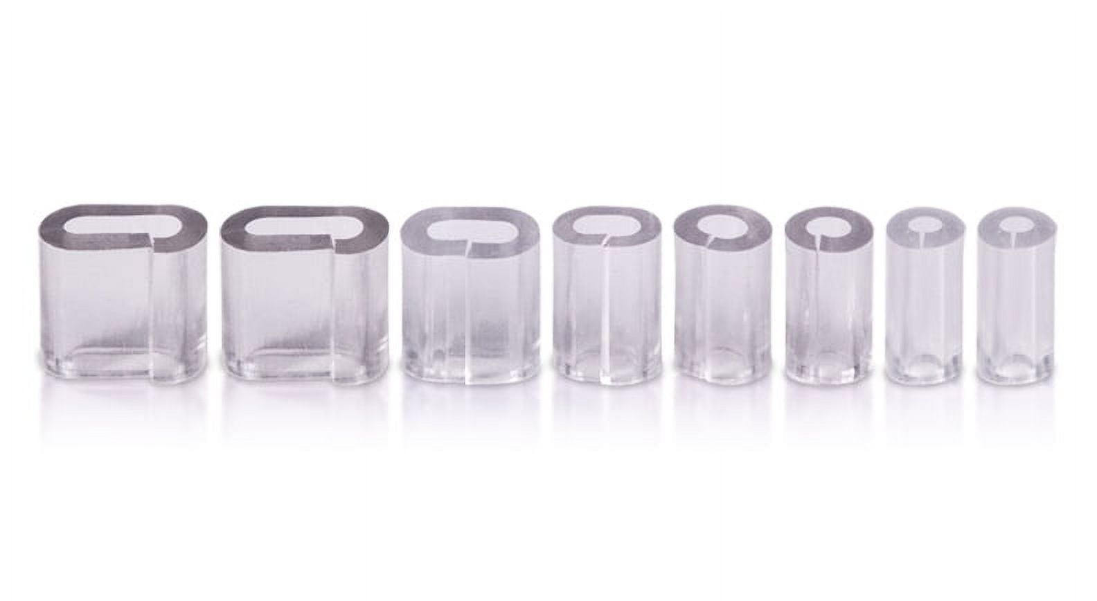 Ring Snuggies "The Original Ring Adjuster" – Clear Plastic, 8-Piece Value Pack