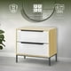 thumbnail image 3 of Ilios Innova | Buró Cajonera Moderna con 2 Cajones Blancos, Estructura de Acero y MDF, Mesa Auxiliar para Recámara, Oficina o Sala, Diseño Nórdico Funcional, 3 of 9