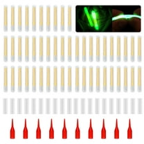 UNTERING 50Pcs Fishing Glow Stick Fluorescent Light Rod Tip Glow Sticks Night Fishing Light Sticks Fishing Supplies