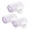 Purple, variant on Papaba 3Pcs Hair Roller Quick Modeling DIY PP Self-Adhesive Hair Curling Bang for Women