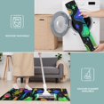 thumbnail image 6 of Rainbow Mushroom Neon Black Pattern Kitchen Rugs Sets Of 3,Kitchen Runner Rugs Non Skid Washable,Decorative Kitchen Floor Mats for Kitchen,Sink,Laundry,17"x30"+ 17"x47" + 17"x59", 6 of 6