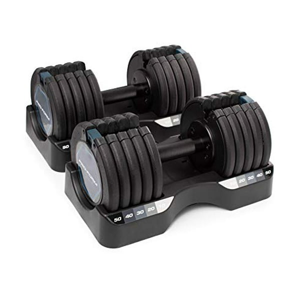 ProForm 50 lb. SelectaWeight Dumbbell Pair, Black