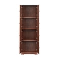 thumbnail image 6 of 72.4"H Tall Storage Cabinet,Wood Pantry Cabinet Freestanding Storage Organizer with 8 Doors and 4 Shelves for Kitchen,Dining Room,Living Room,Walnut, 6 of 7