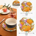thumbnail image 3 of SKYSONIC 2 pcs Pumpkins Autumn Watercolor Pot Holders Trivets, Heat Resistant Trivets,Fall Harvest Colorful Cotton Thread Weave Mats for Hot Pads Pans Pot Bowl Teapot, 3 of 7
