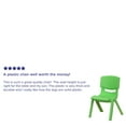 thumbnail image 5 of Flash Furniture Kids Plastic Stacking Chair (4 Pack), Green, 5 of 14