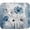 Blue Grey Daisy, variant on Cute Gingerbread Man Xmas Dish Drying Mat, Absorbent Dish Pad, 18x24 inch
