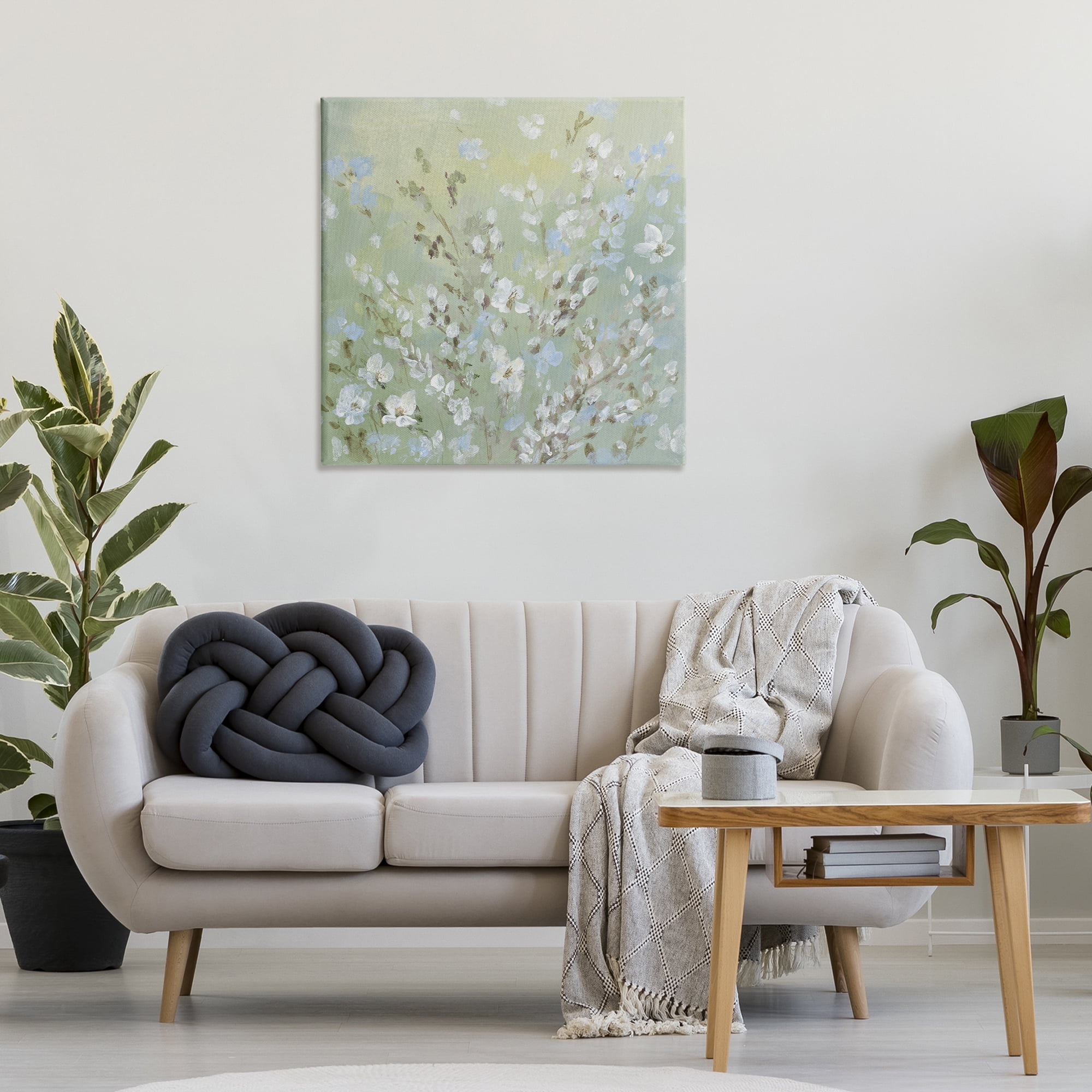Stupell Industries Floral Meadow Wispy Willows Floral & Botanical Painting Wrapped Canvas Art Print Wall Art, 30 x 30