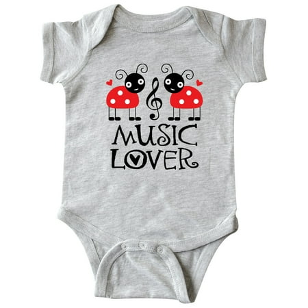 

Inktastic Ladybug Music Lover Gift Baby Girl Bodysuit