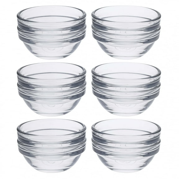 12pc Beille Glass Pinch Bowl Ramekin Set Cooking Baking Supplies Kitchen Essentials