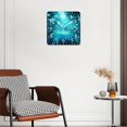 thumbnail image 3 of 10 Inch Wall Clock Battery Operated Silent Clock Decorative for Office, Kitchen, Outdoor, Living RoomMagic Beautiful Blue Butterflies Print Art, 3 of 4