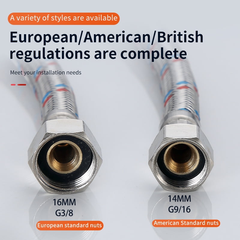 Tuyau De Raccordement Flexible Robinet Cuisine Anti-corrosion Conduite