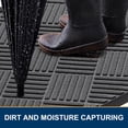thumbnail image 3 of Buganda Door Mat Outside, Non Slip Rubber Doormat, Low Profile Dirt Trapper Welcome Mat, Heavy Duty Entrance Mat, 35"x23", Grey, 3 of 7