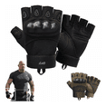 thumbnail image 4 of Guantes Tacticos Militar Medio Dedo Motocicleta Y Bicicleta  Talla G Lab.G Negro, 4 of 5