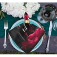 thumbnail image 5 of GZHJMY Wine Bottle Glass with Rose Valentine's Day Cloth Napkins, Set of 1 20 x 20 Inch Soft & Comfortable Polyester Dinner Napkins for Family, Restaurant, Parties, Holiday, 5 of 5