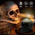 thumbnail image 3 of Relax love Silicone Skull Molds 3Pcs Reusable Flexible 3D Skull Head Resin Mold Nonstick Skull Shaped Mold Washable Silicone Molds for Resin Clay Candle Wax Casting Easter Home Decoration, 3 of 8