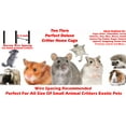 thumbnail image 2 of LARGE Two-Levels Tight 1/2-Inch Bar Spacing for Feisty Ferret Hammock Chinchilla Guinea Pig Rabbit Cat Mouse Hamster Gerbil Small Animals Critters Rolling Cage, 2 of 8
