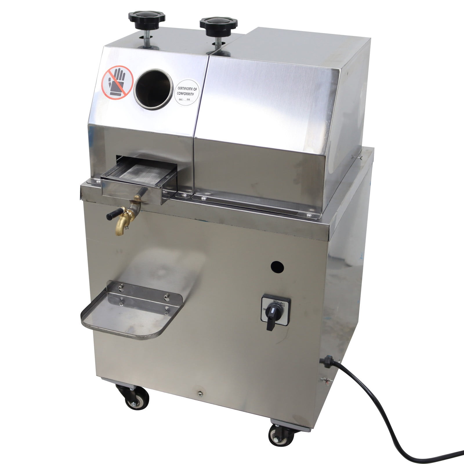 Vertical 3-Roller Sugarcane Juicer Sugar Electric Cane Juice Extractor Sugarcane Juice Machine