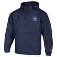thumbnail image 2 of Men's Champion  Navy North Carolina Tar Heels Packable Hooded Windbreaker Half-Zip Jacket, 2 of 3