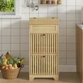 thumbnail image 4 of Onion and Potato Storage Bin Box Kitchen Pantry Cabinet for Fruits Snacks Wooden Bread Box Wood, 4 of 9