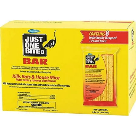 Just One Bite II Rat & Mouse Bar 8pk 8lb