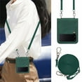 thumbnail image 2 of Dteck for Samsung Galaxy Z Flip 4 5G Case, Crossbody Phone Case Cover with Detachable Lanyard, PU Leather Cover for Samsung Flip 4 2022, Darkgreen, 2 of 5