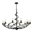 thumbnail image 2 of LovingAHome Vintage Candle Chandelier,12 Lights Spiral Farmhouse Pendant Light Fixture for Kitchen Island,Dining Room,Living Room, 2 of 8