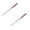 Red*2, variant on Stainless Steel Chopsticks Pair, Utensils with Ring Grip, Non-Slip for Asian Dining, Cooking, Sushi, Noodles, Dishwasher Safe Red
