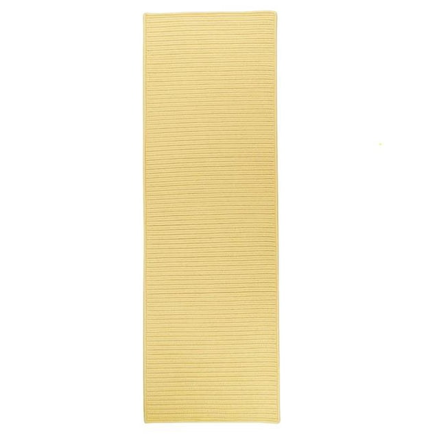 Colonial Mills Tapis RT34R028X144S 2 Pi 4 Po x 12 Pi Rectangulaire Réversible à Tresse Plate Jaune