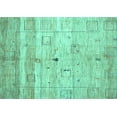 thumbnail image 1 of Ahgly Company Machine Washable Indoor Rectangle Abstract Turquoise Blue Contemporary Area Rugs, 5' x 7', 1 of 4