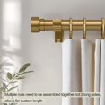 thumbnail image 4 of Barra de cortina Lootkell, oro cálido, 168 a 305 cm, ajustable, 4 of 9