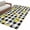 Black, variant on Cute Lemon Summer Round Area Rug 4Ft Washable Circle Rugs for Bedroom Dining Room, Farmhouse Floral Retro Linen Texture Non-Slip Carpet Floor Mats Indoor Outdoor Carpet Runner Aesthetic Home Decor