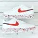 thumbnail image 4 of Ni&ke Air Force 1 Custom Red Black Splatter Swoosh White Shoes Mens Womens, 4 of 6