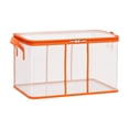thumbnail image 2 of Large Transparent Storage Bag with Reinforced Handles & Smooth Zipper – Clear Organizing Tote for Seasonal Clothes, Blankets, Pillows, Sweaters, Dorm, Apartment, Moving, Travel & Closet Decluttering, 2 of 6