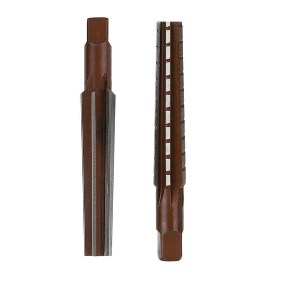 2PCS Rough Fine Morse Taper Reamer High Carbon Steel Straight Shank Hand Reamer(MT1# )