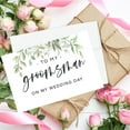 thumbnail image 4 of Koyal Wholesale Groomsmen Wedding Day Gift Cards with Envelopes set of 8 Greenery Leaves On My Wedding Day Cards, 4 of 5