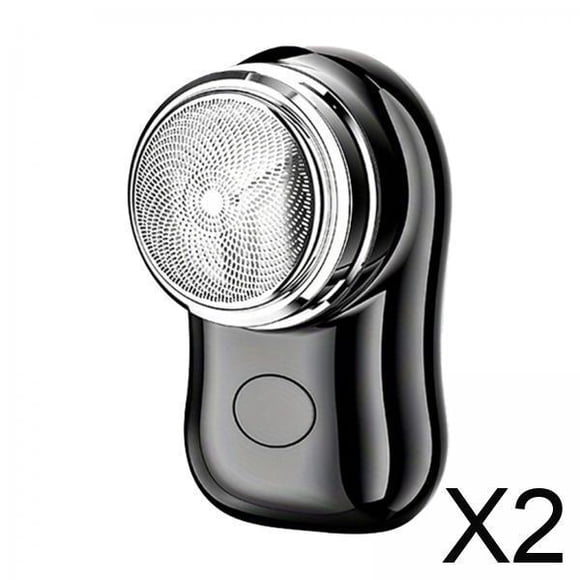 2 Miniafeitadora Eléctrica Recargable Por USB Para El Hogar Y La Oficina, Color Negro