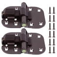 thumbnail image 1 of 2 Pcs Portes Pliantes en Bois Volets Pliants Charnières à Ressort avec 8 Vis, 1 of 5