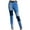 Blue, variant on kakina CMSX Womens Patchwork Stretch Skinny Jeans,Fashion Casual Slim Fit High Waisted Color Blocking Streetwear Denim Pants with Pockets