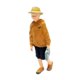thumbnail image 2 of Figura modelo 1/64 Pequeño niño con sombrero de pescador Lindo juguete de simulación Amantes de las figuras Amarillo, 2 of 9