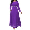 thumbnail image 1 of HAWEE Robe Formelle à Manches Longues Col Rond Maxi Robe de Soirée Cocktail Élégante Robe de Mariage (P-5TG), 1 of 6