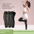 thumbnail image 1 of Rótula deportiva alargada, cálida, resistente al frío, para baloncesto, running, para hombre y mujer, con correa larga de punto, 1 of 5