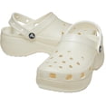 thumbnail image 2 of Zuecos Crocs Clásicos Plataforma con Brillo para Mujer Tiza US 11, 2 of 6