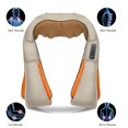 thumbnail image 3 of Masajeador eléctrico Shiatsu en forma de U para espalda, cuello y hombros, masajeador corporal con calefacción infrarroja 4D, dispositivo de chal de masaje para coche/hogar, 3 of 4
