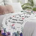 thumbnail image 2 of LHSHID Birthday Gift for My Best Friend Sisters Blanket Flannel Soft and Comfortable Anti static Bed Sofa Blanket 60x80in, 2 of 5