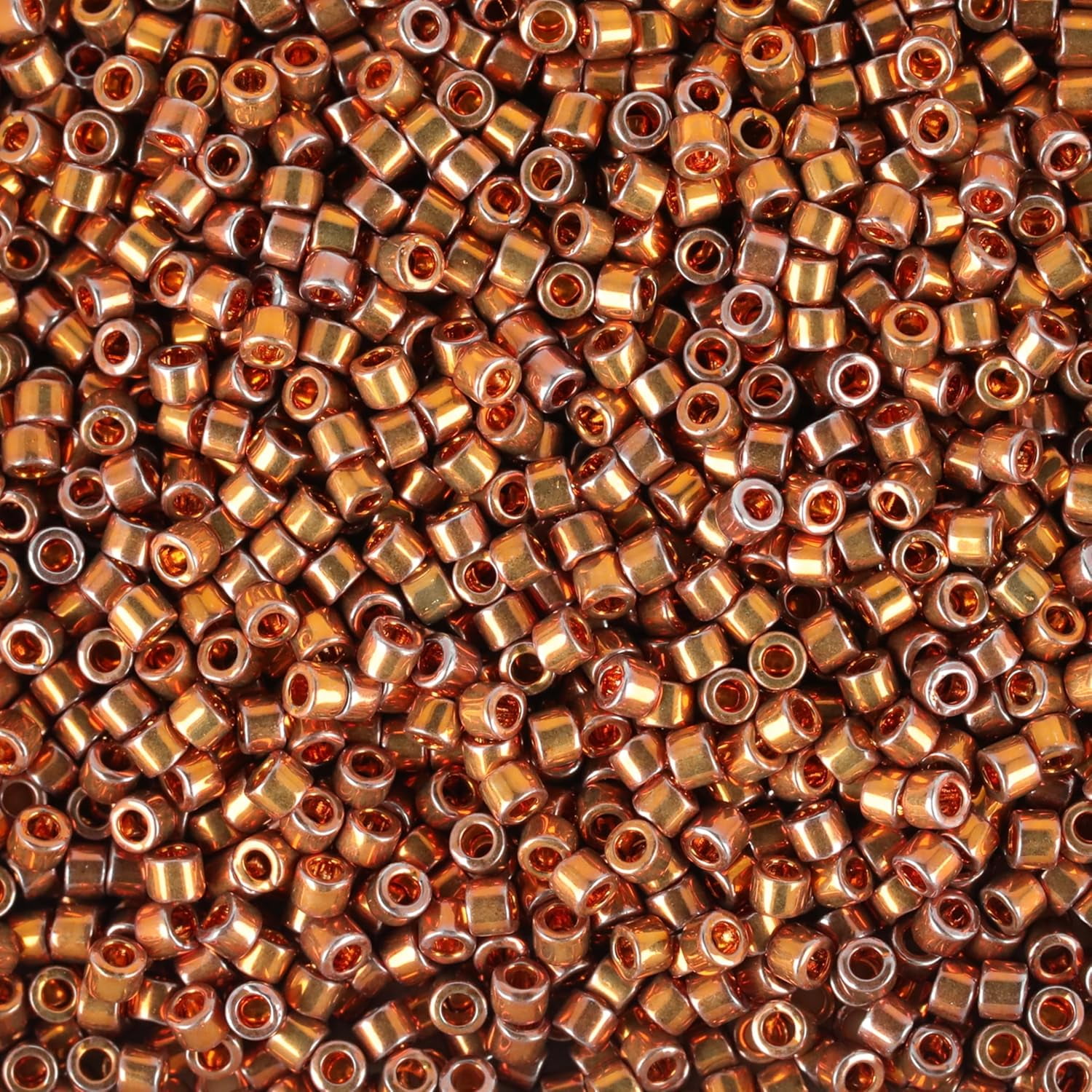 Miyuki Delica Seed Beads – Size 11/0 (1.6 mm), DB0505, Deep Yellow Gold, 7.2 g, Approx. 1440 Beads
