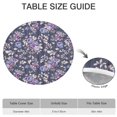 thumbnail image 6 of Round Fitted Tablecloth with Elastic Edges Fits 36"-44" Round Tables Pioneer Colorful Floral Waterproof Table Cover Washable Indoor and Outdoor for Party Kitchen Dinner Banquet Patio Picnic, 6 of 7
