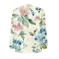 thumbnail image 4 of Taqqpue Women Long Sleeve Shirt Casual Floral Print V Neck T Shirts Flowy Loose Fit Plus Size Tunic Tops, 4 of 5