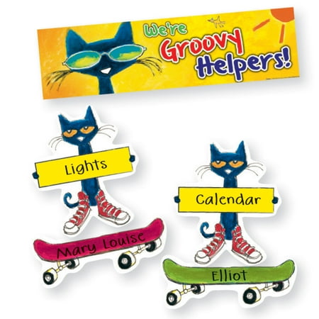 UPC: 0765515003488 | Edupress Pete the Cat Groovy Classroom Jobs Mini Bulletin Board