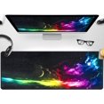 thumbnail image 4 of Large Gaming Mouse Pad8003003mm with Stitched Edges, Durable Non-Slip Natural Rubber Base, Washable Keyboard Mat., 4 of 5