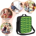 thumbnail image 5 of Zufioo Tennis Balls Insulated Lunch Bag,600D Polyester Oxford Fabric, Leakproof & Reusable Lunch Tote, Adjustable Shoulder Strap,Food Freshness Keeper with Utensils, 5 of 7